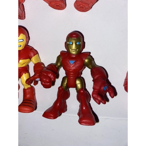 Marvel Playskool Heroes Lot Iron Man Mark Hall Armor Classic Silver Centurion - Picture 7 of 15